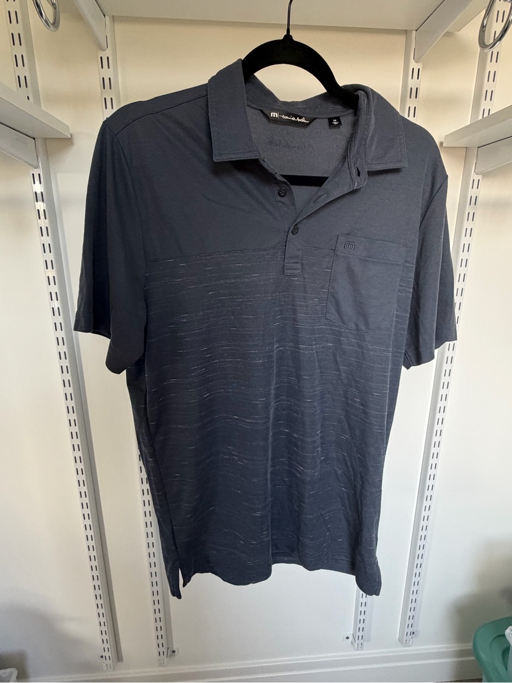 Travis Mathew Men's Dark Navy Heather Polo